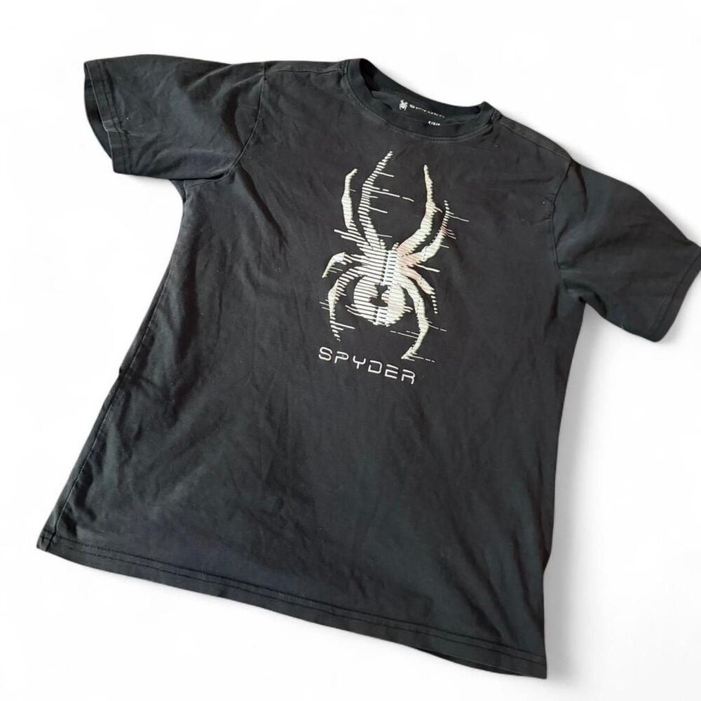 Spyder Men's Black and Grey T-shirt